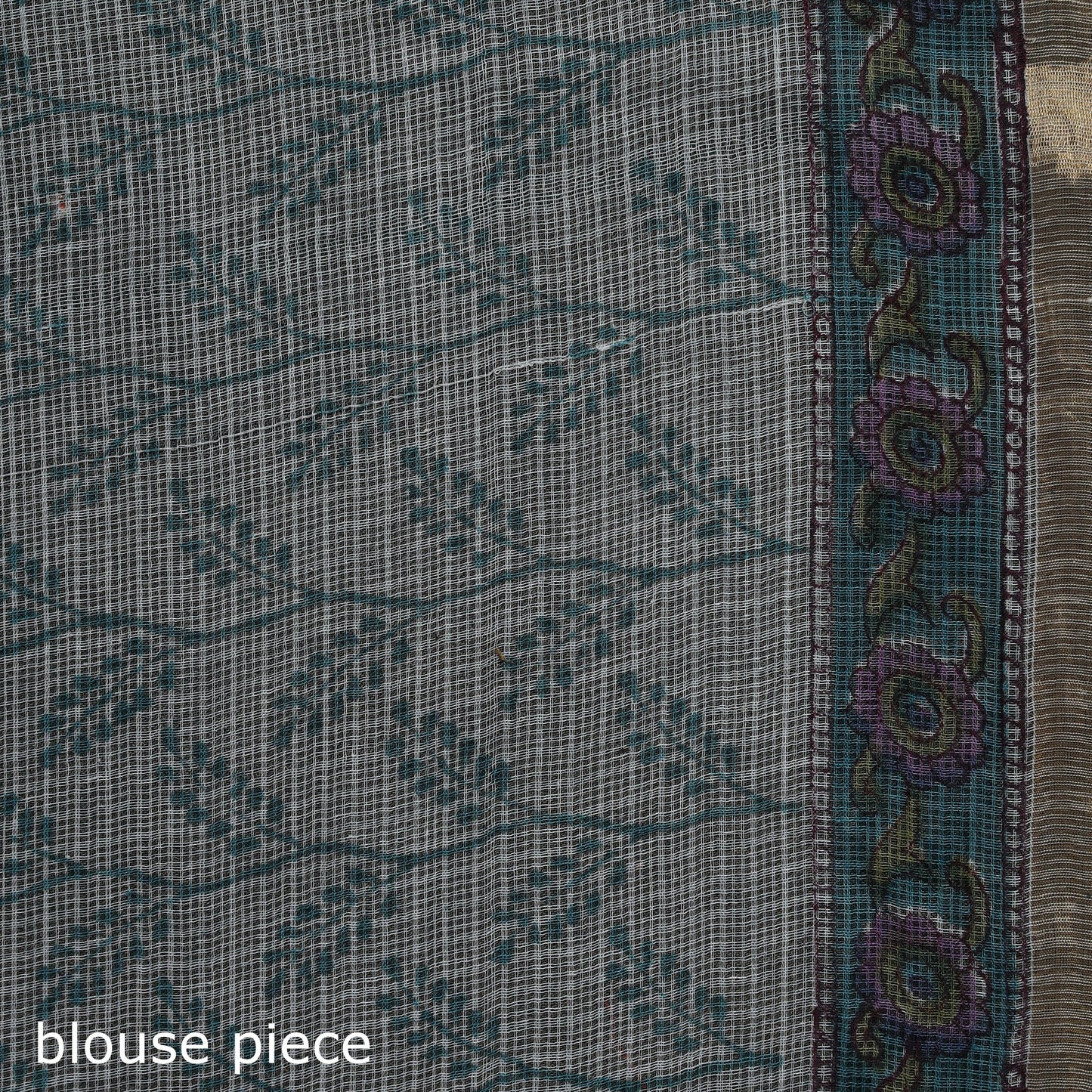 Sanganeri hand block print kota doria cotton saree 23