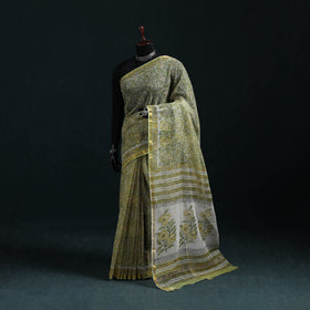 Sanganeri hand block print kota doria cotton saree 25