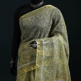 Sanganeri hand block print kota doria cotton saree 25