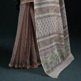 Sanganeri hand block print kota doria cotton saree 28