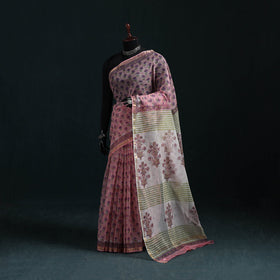 Sanganeri hand block print kota doria cotton saree 31