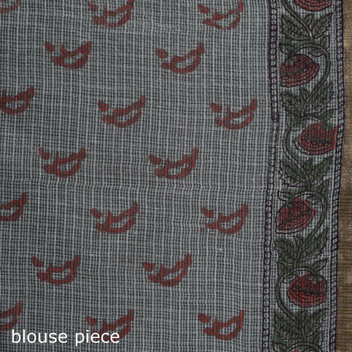 Sanganeri hand block print kota doria cotton saree 33