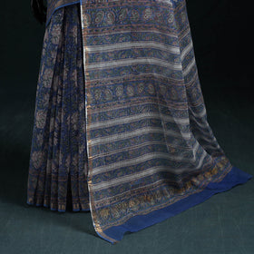 Sanganeri hand block print kota doria cotton saree 35