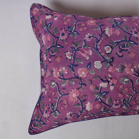 Sanganeri hand block print pillow covers (set of 2) 02