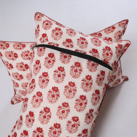 Sanganeri hand block print pillow covers (set of 2) 03