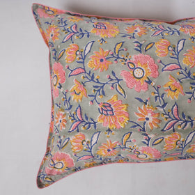 Sanganeri hand block print pillow covers (set of 2) 04