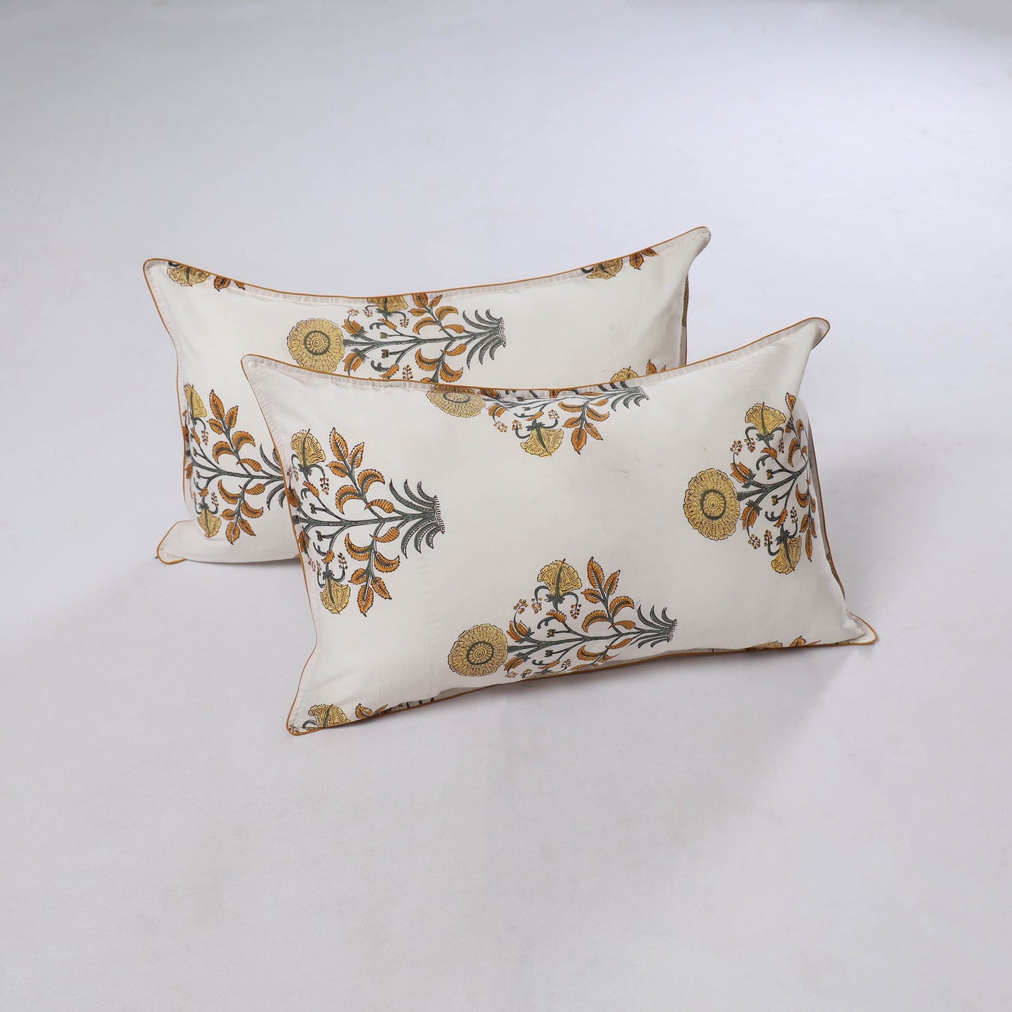 Sanganeri hand block print pillow covers (set of 2) 05