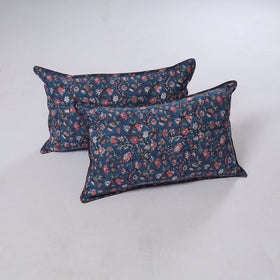 Sanganeri hand block print pillow covers (set of 2) 06