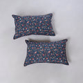 Sanganeri hand block print pillow covers (set of 2) 06