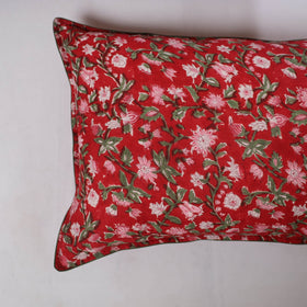 Sanganeri hand block print pillow covers (set of 2) 08