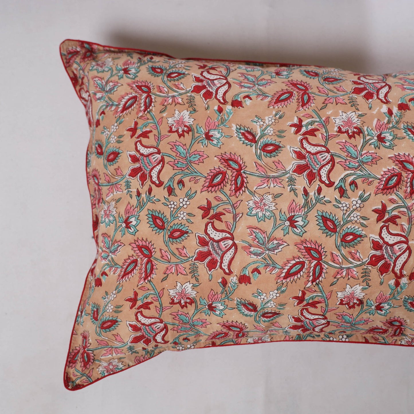 Sanganeri hand block print pillow covers (set of 2) 10