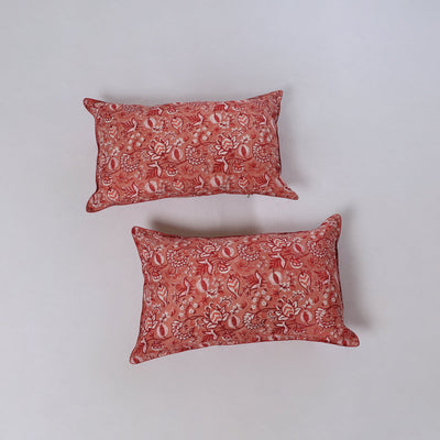 Sanganeri hand block print pillow covers (set of 2) 12