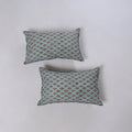 Sanganeri hand block print pillow covers (set of 2) 13