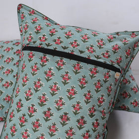 Sanganeri hand block print pillow covers (set of 2) 13