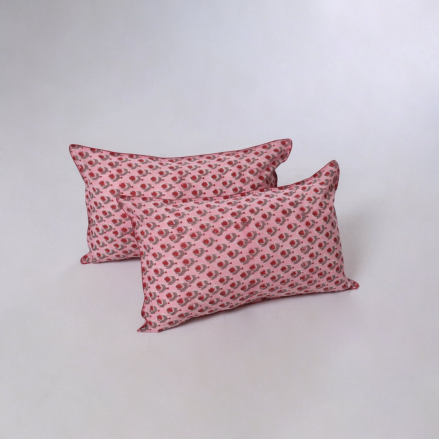 Sanganeri hand block print pillow covers (set of 2) 14