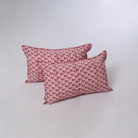 Sanganeri hand block print pillow covers (set of 2) 14