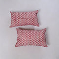 Sanganeri hand block print pillow covers (set of 2) 14