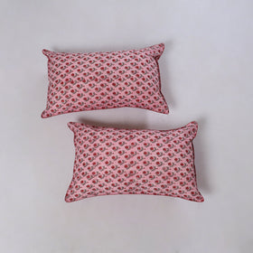 Sanganeri hand block print pillow covers (set of 2) 14