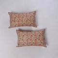 Sanganeri hand block print pillow covers (set of 2) 16