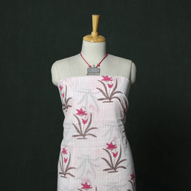 Sanganeri hand block print pure mul cotton 2pc unstitched