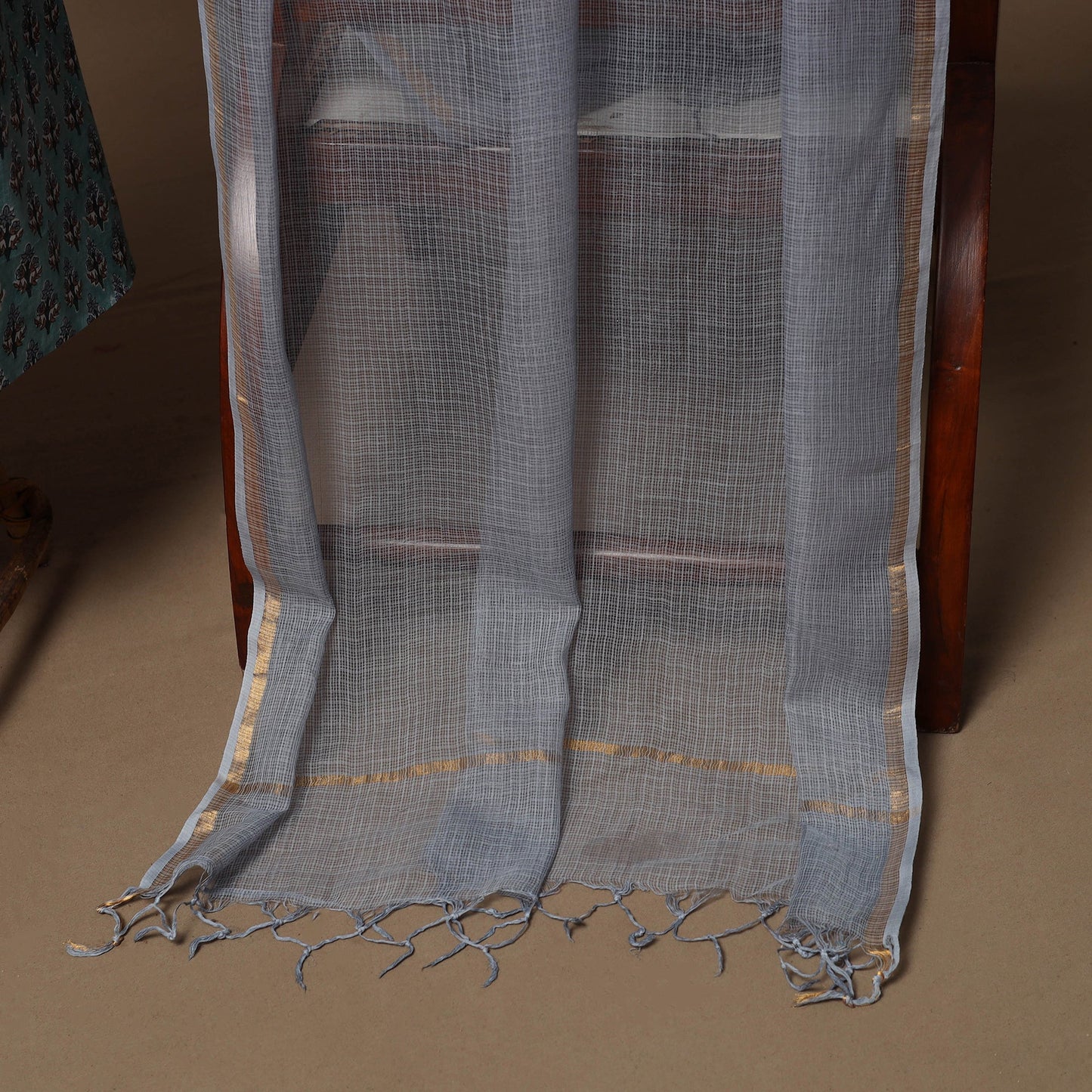 Sanganeri hand cotton 2pc unstitched dress material