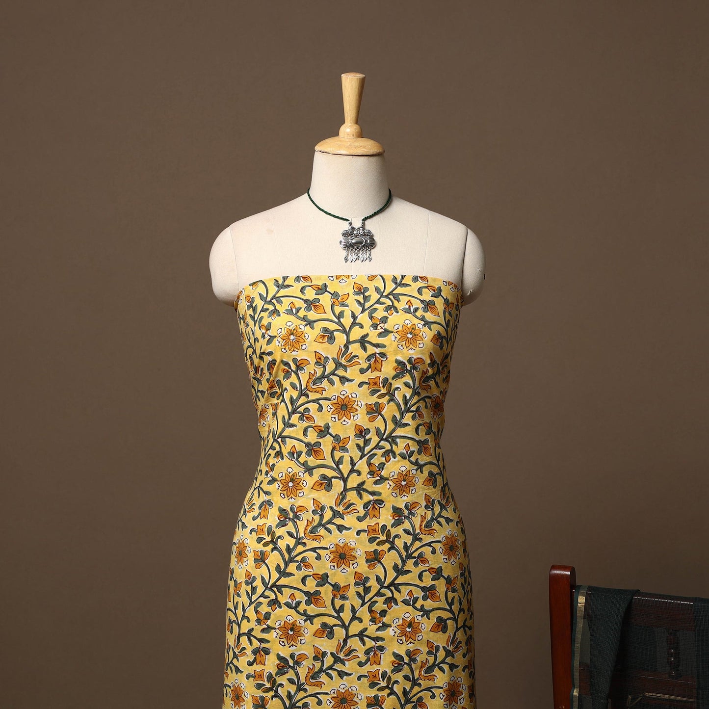 Sanganeri hand cotton 2pc unstitched dress material