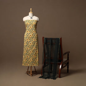 Sanganeri hand cotton 2pc unstitched dress material