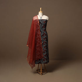 Sanganeri hand cotton 2pc unstitched dress material