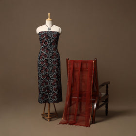 Sanganeri hand cotton 2pc unstitched dress material