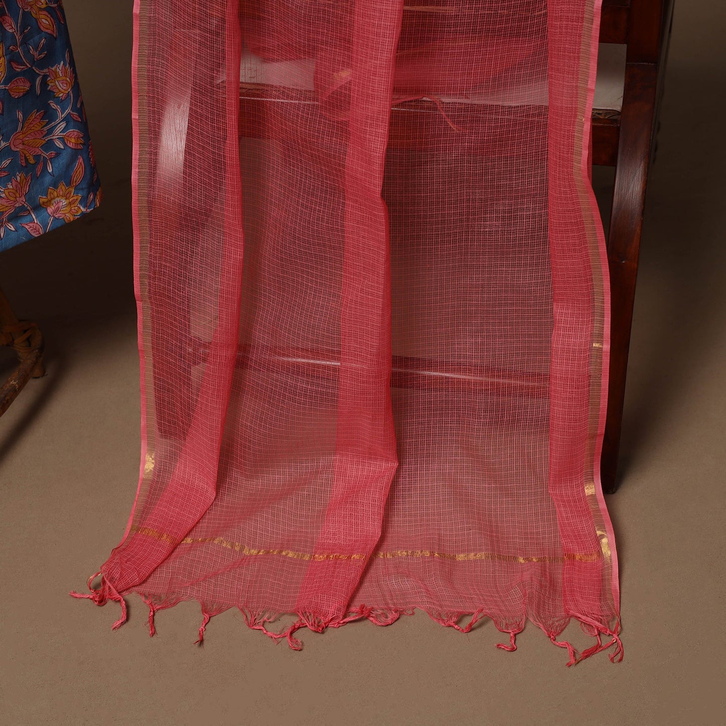 Sanganeri hand cotton 2pc unstitched dress material