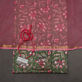 Sanganeri hand cotton 2pc unstitched dress material