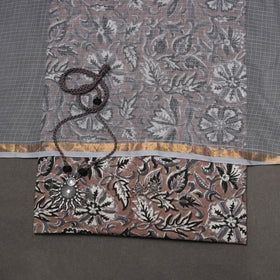 Sanganeri hand cotton 2pc unstitched dress material