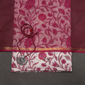 Sanganeri hand cotton 2pc unstitched dress material