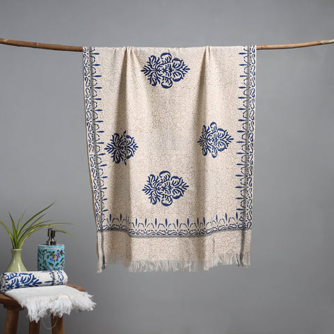 Sanganeri handloom towel 02 - handcrafted