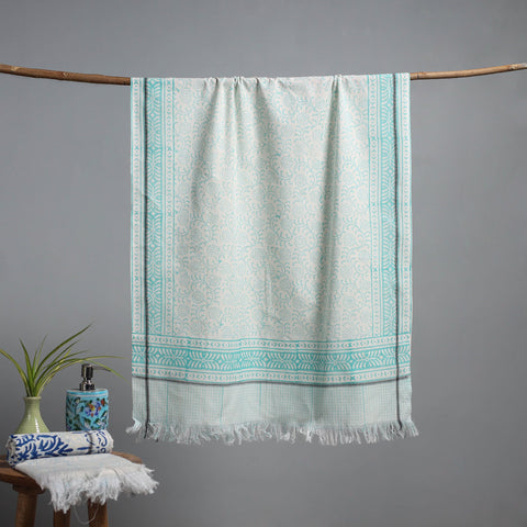 Sanganeri handloom towel 06 - handcrafted