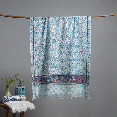 Sanganeri handloom towel 10 - handcrafted