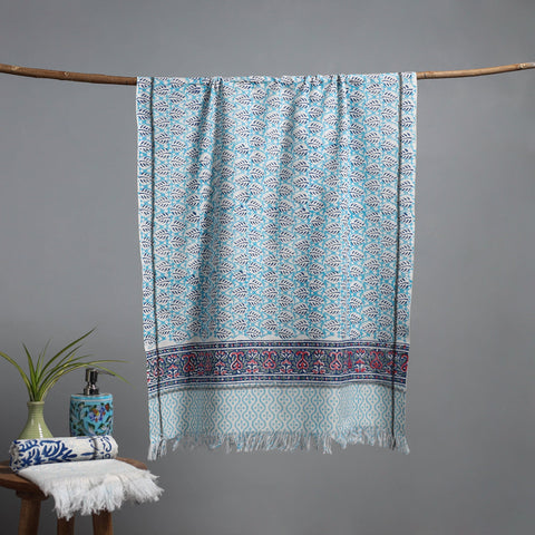 Sanganeri handloom towel 10 - handcrafted