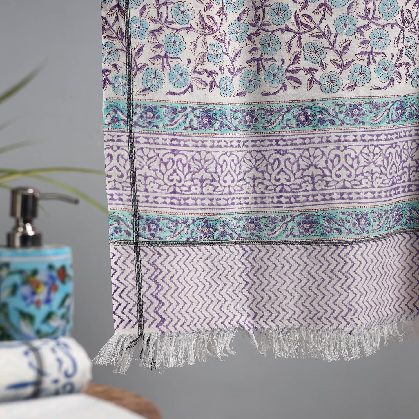 Sanganeri handloom towel 11 - handcrafted