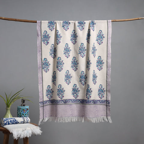 Sanganeri handloom towel 14 - handcrafted