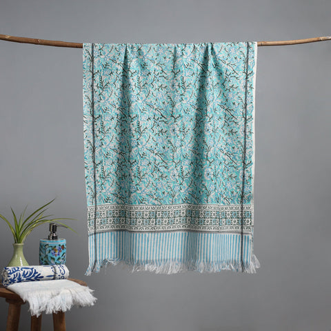 Sanganeri handloom towel 15 - handcrafted