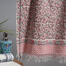 Sanganeri handloom towel 16 - handcrafted