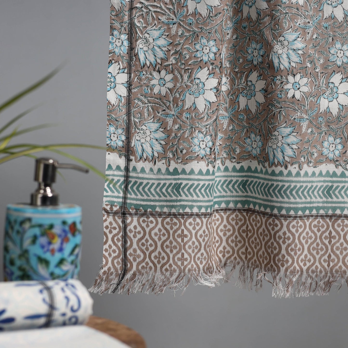 Sanganeri handloom towel 20 - handcrafted