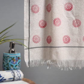 Sanganeri handloom towel 21 - handcrafted