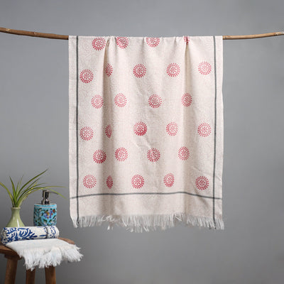 Sanganeri handloom towel 21 - handcrafted