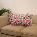 Sanganeri pillow cover with pom (set of 2) 31 - handcrafted