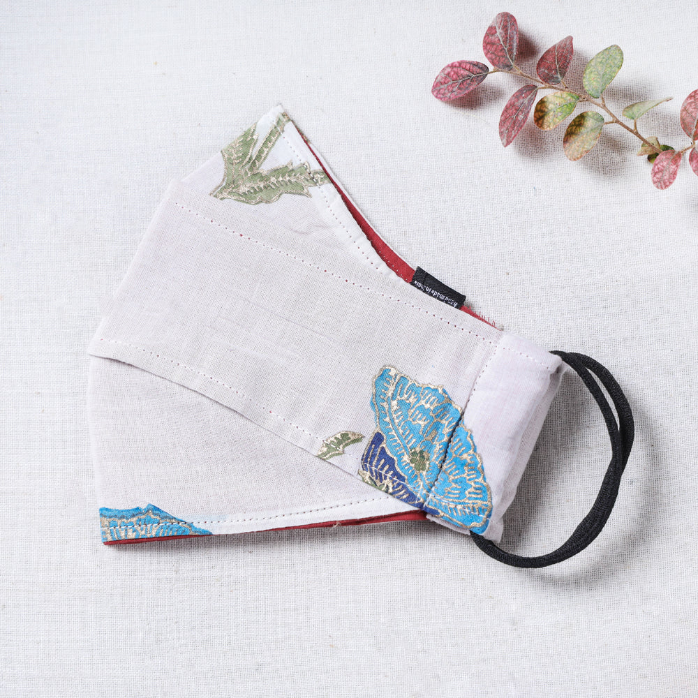  Sanganeri Block Printed Cotton 3 Layer Maska Snug Fit Face Cover 