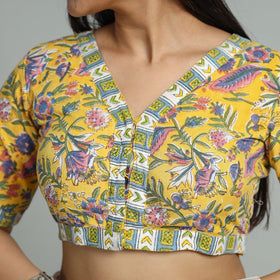 Buy Sanganeri Block Printed Cotton Stitched Blouse 19 