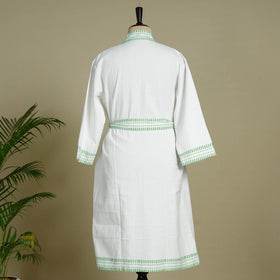 Buy Sanganeri Block Printed Waffle Weave Handwoven Bath Robe Online at iTokri.com