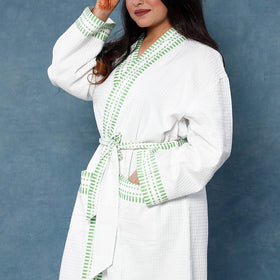 Block Printed Bath Robe