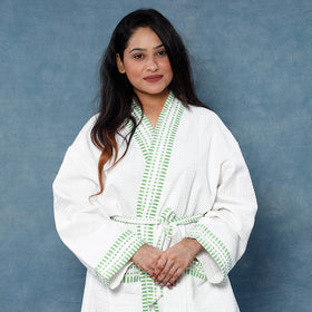 Block Printed Bath Robe